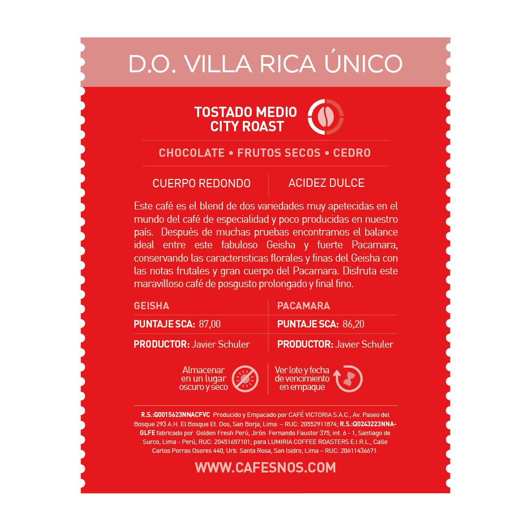 Villa Rica Único - Cápsulas